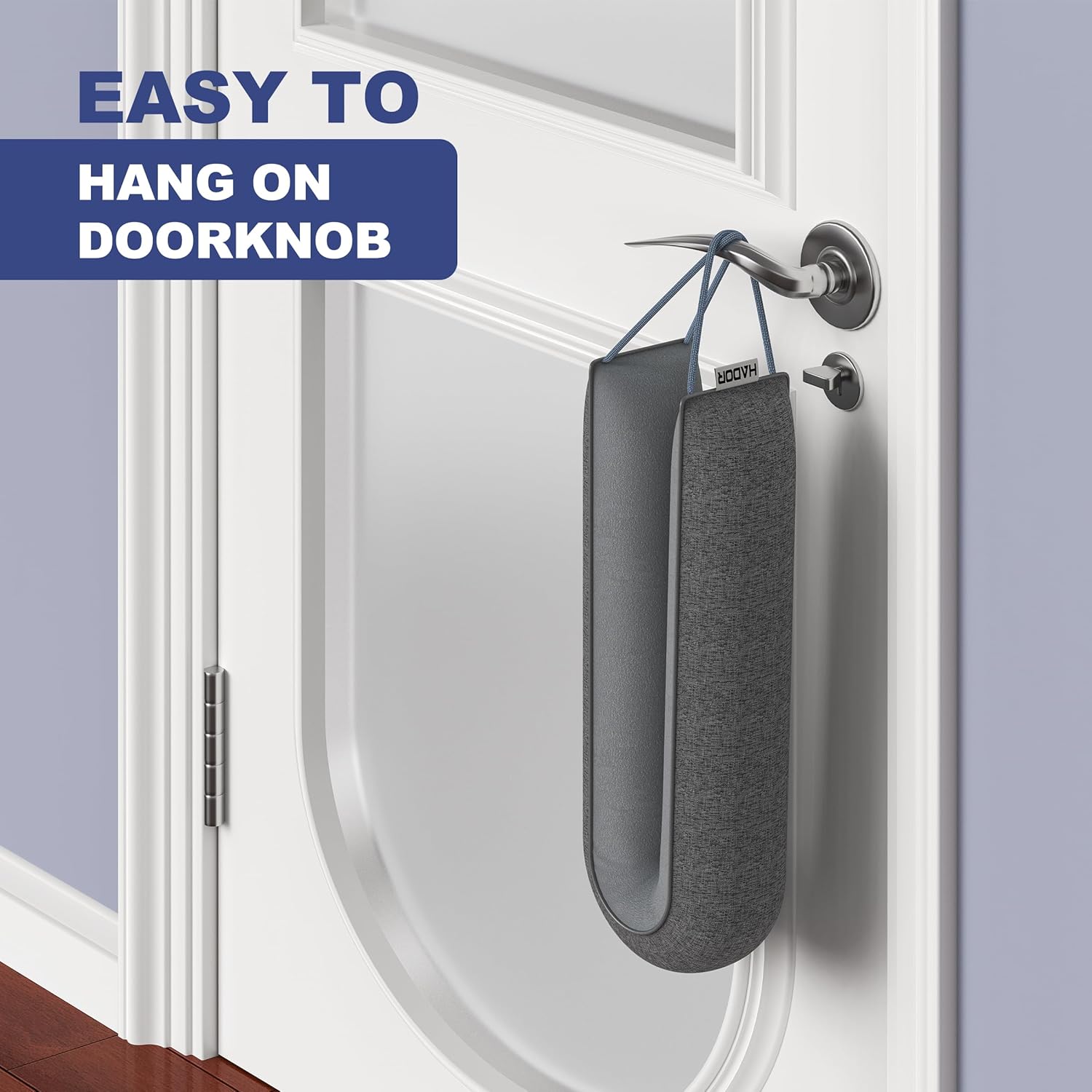 Hador 2 Pack Door Draft Stopper 30 Inch Grey