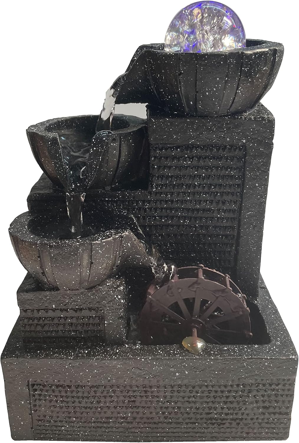 Tabletop Fountain with Crystal Ball and LED Light