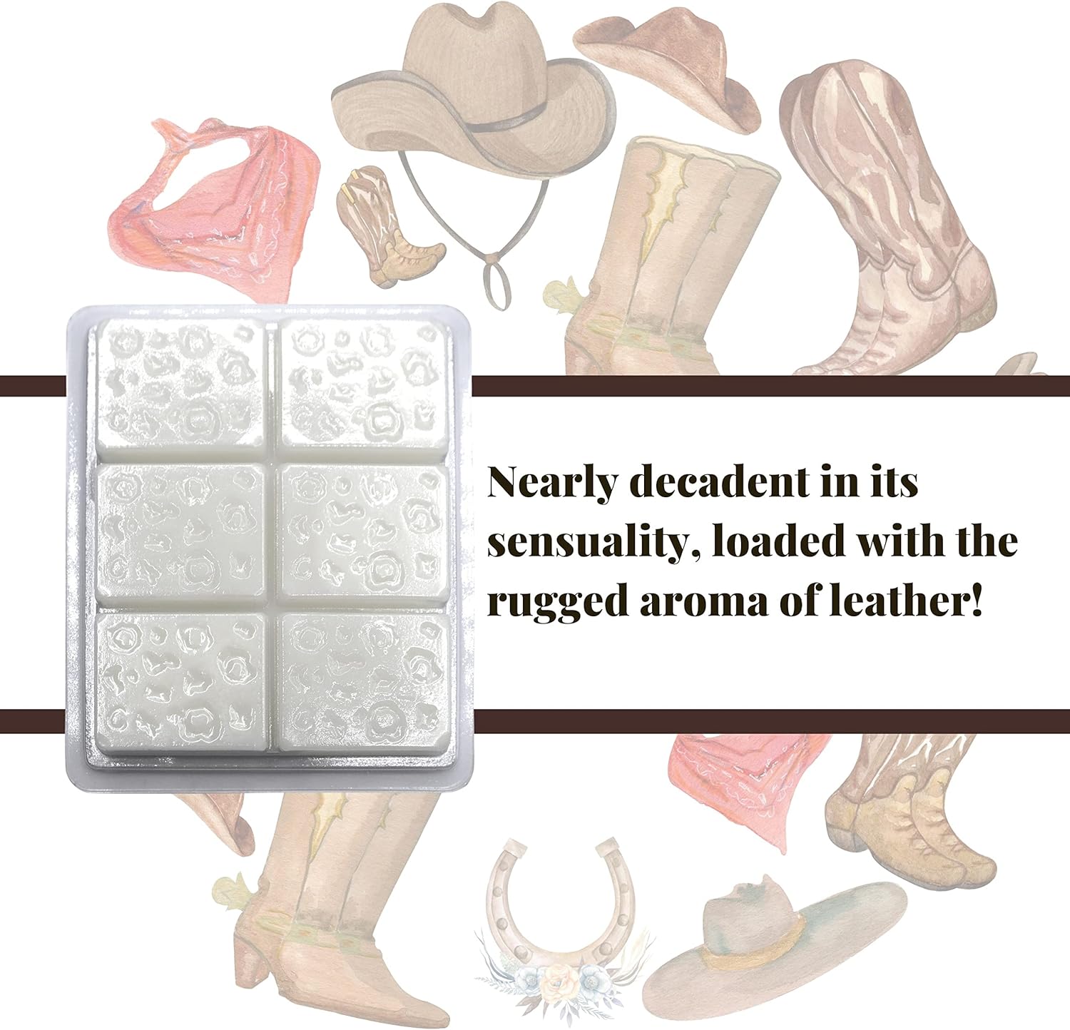 Worldwide Nutrition Bundle Tyler Cowboy Scent Soy Wax Melts with Essential Oils 4 Pack