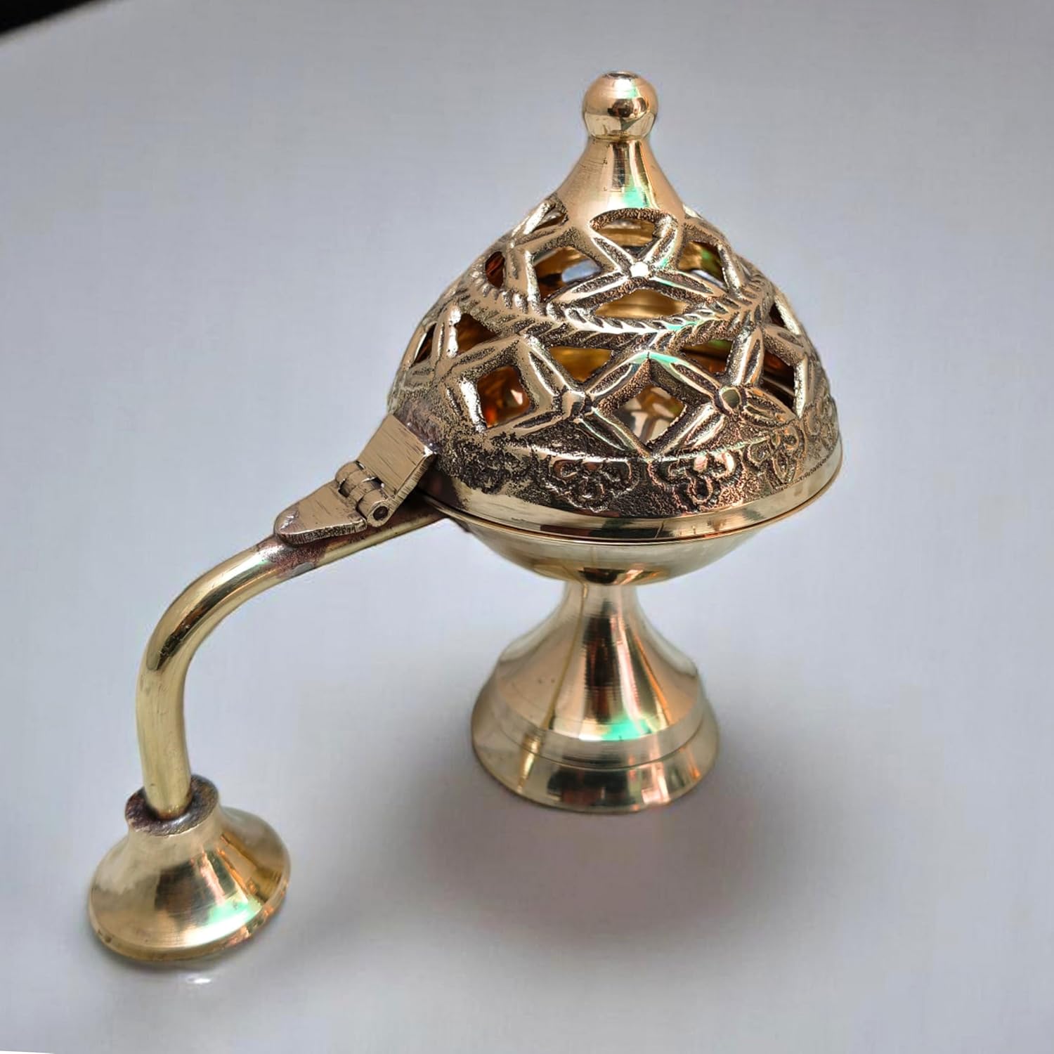 Brass Dhoop Dani for Pooja Meditation Spiritual Use