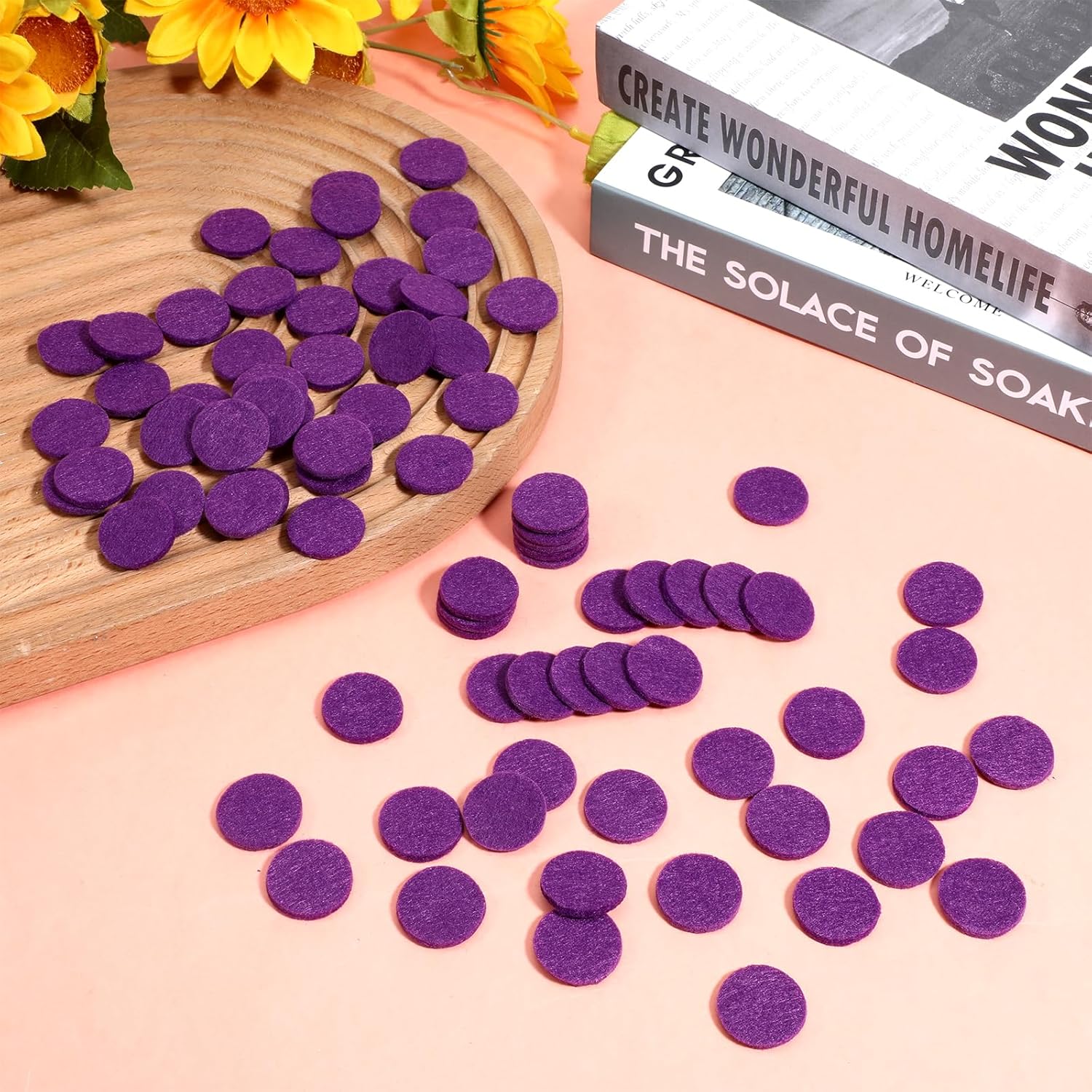 100 Pcs Essential Oil Pads for Diffuser Necklace
