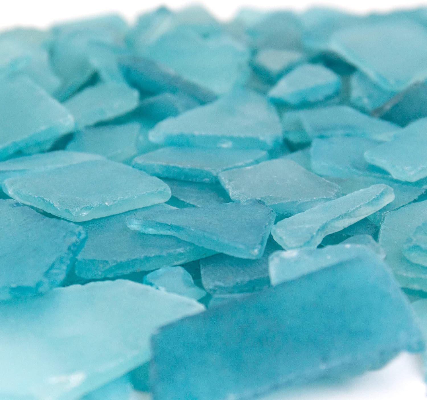 CYS EXCEL Sea Glass 16 Ounces Light Blue Vase Filler