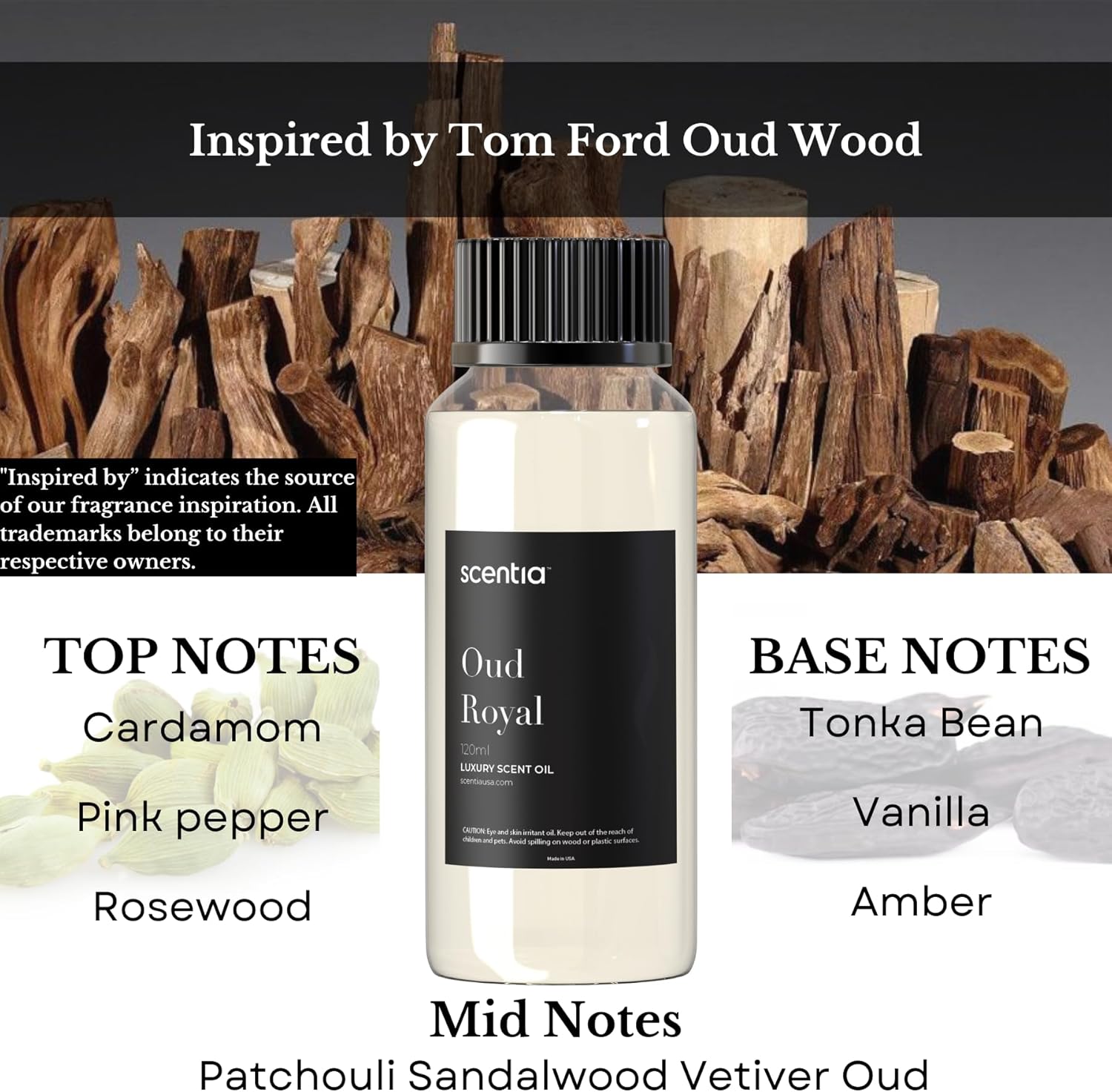 Oud Royal Fragrance Oil for Diffusers and Candle Making