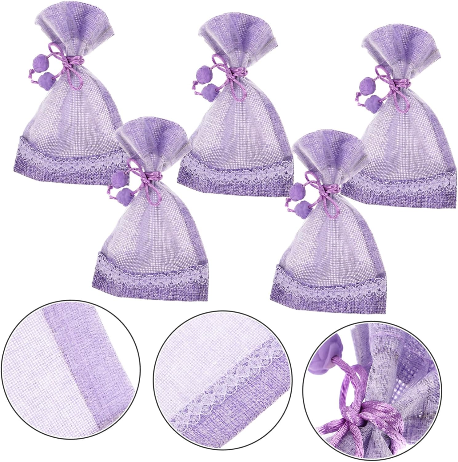5pcs Lavender Sachet Bags Empty for DIY Fragrance