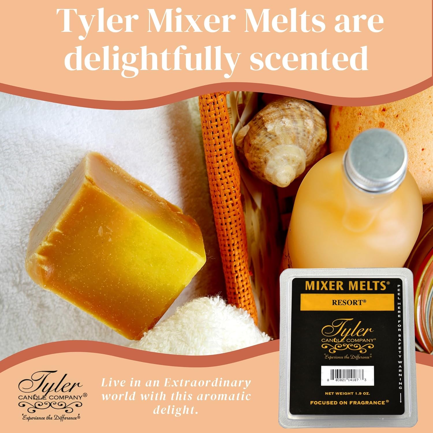 Worldwide Nutrition Bundle Tyler Resort Scent Wax Melts with Keychain