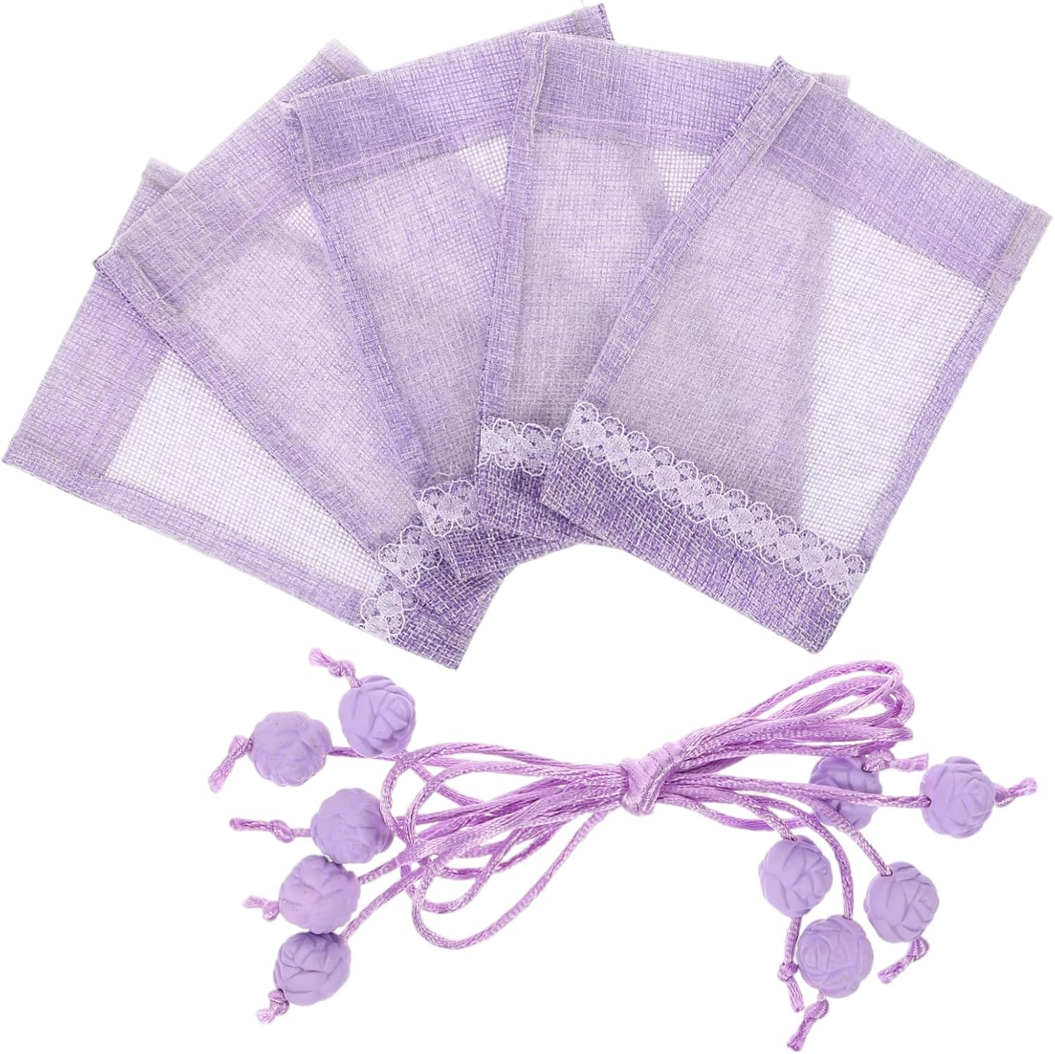 5pcs Lavender Sachet Bags Empty for DIY Fragrance