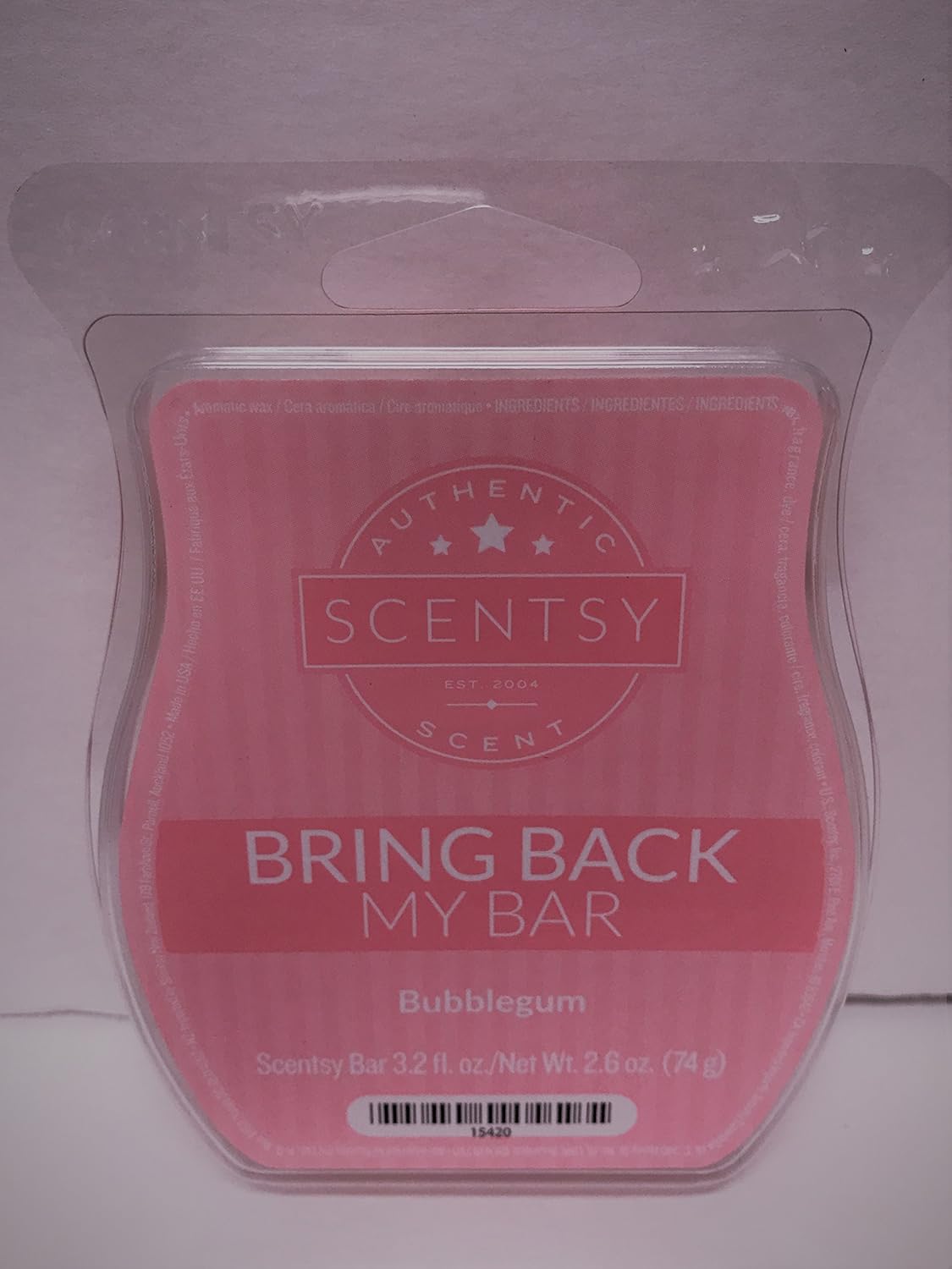 Scentsy Bubblegum Wickless Candle 8 Squares