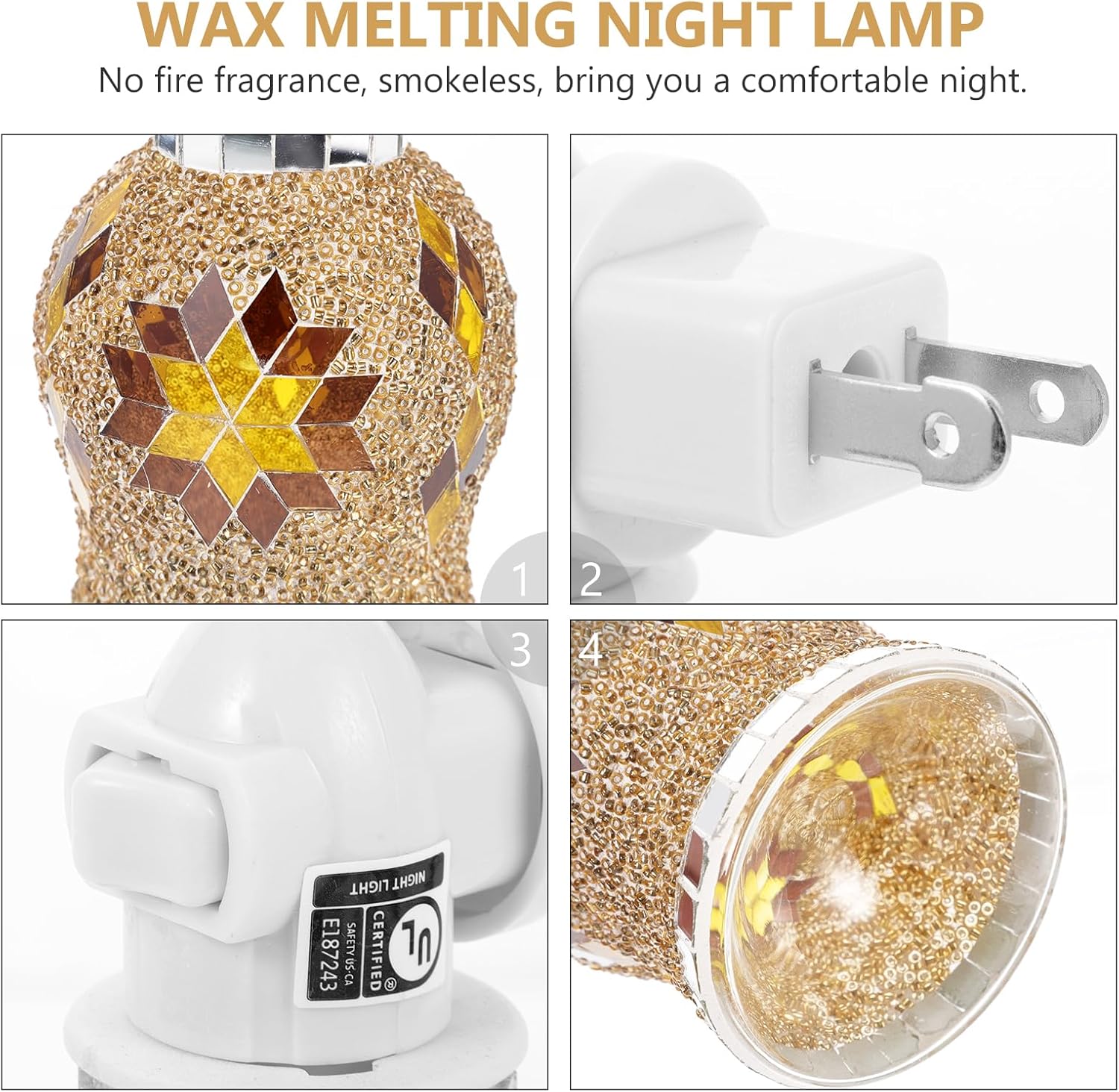 Electric Incense Wax Aroma Decorative Night Light Lamp