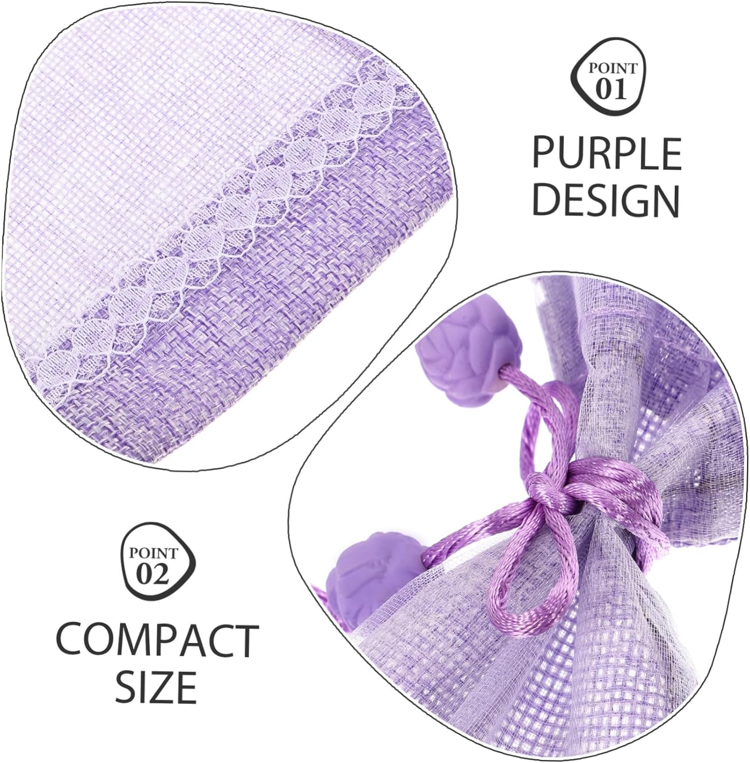 5pcs Lavender Sachet Bags Empty for DIY Fragrance
