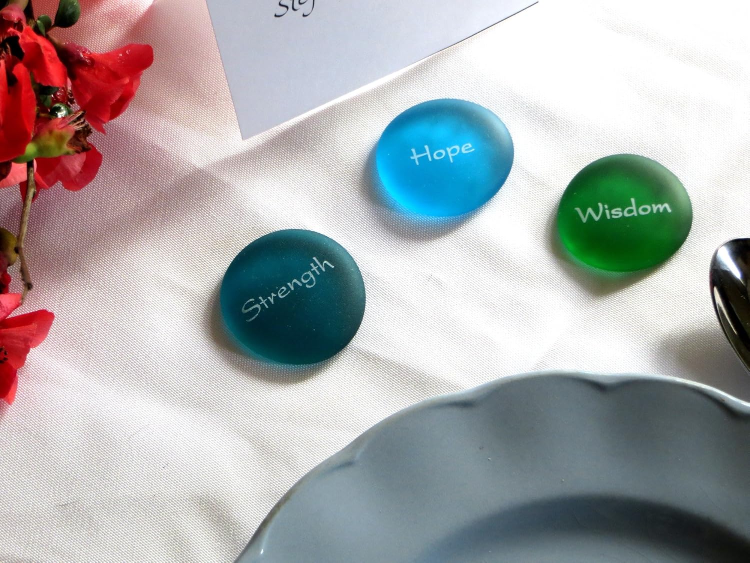 Mermaids Message I Frosted Sea Glass Stones