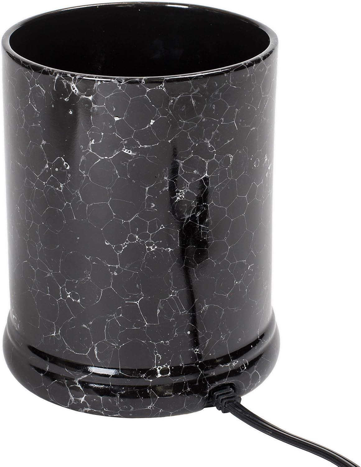 Black Marble Ceramic Candle Warmer with Bible Verse
